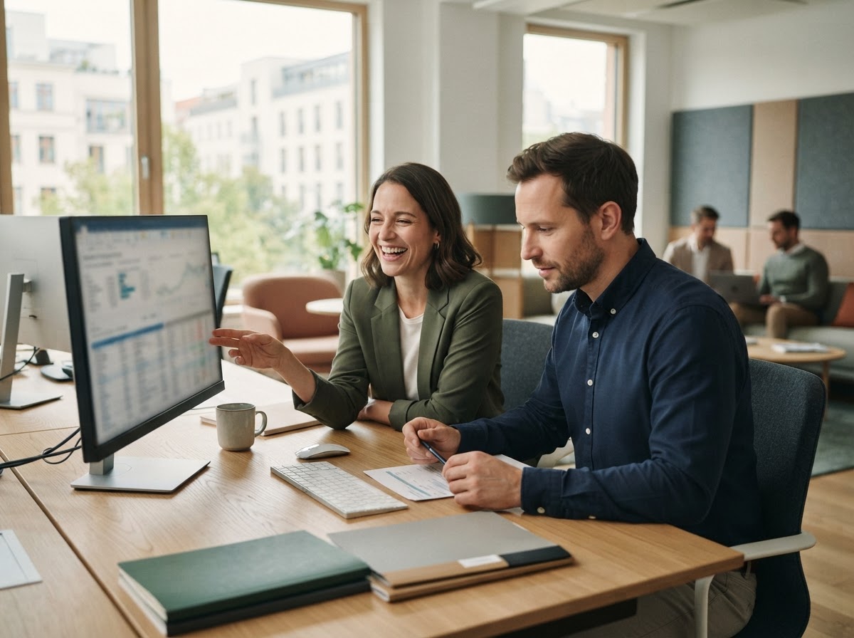 Traditional IRA Equivalent data analyst reviewing model output on a desk setup
