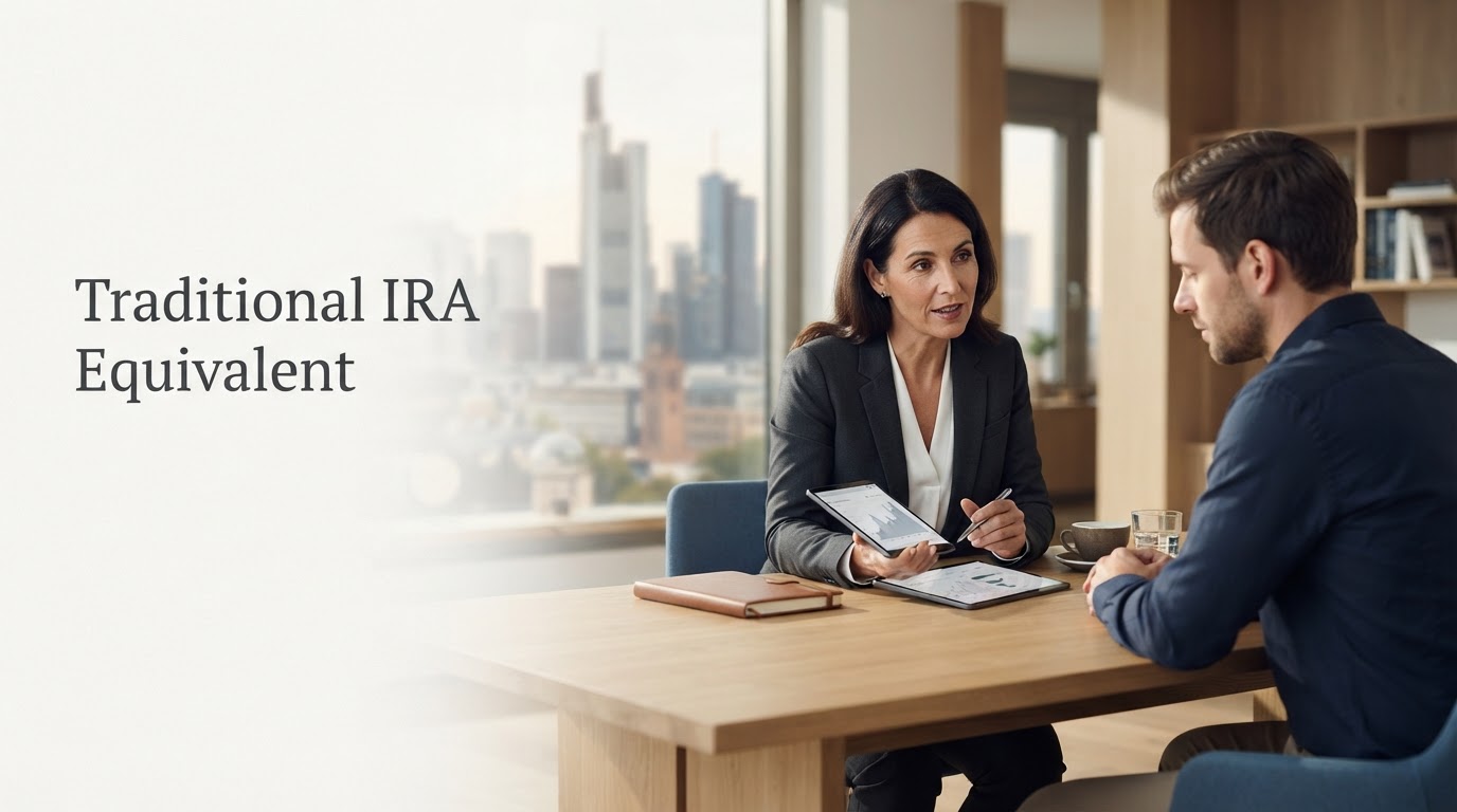 Traditional IRA Equivalent interface showing AI-driven risk analysis used by student investors